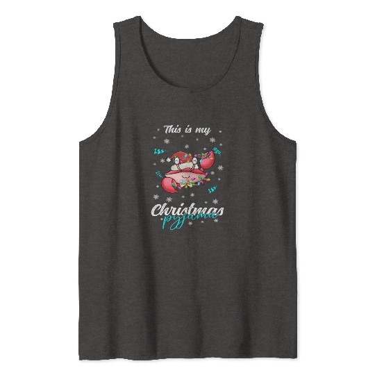 Winter Christmas Pyjama Crab Tank Tops