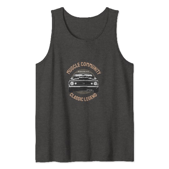 Muscle Community Classic Legend Vintage Gift Ideas Tank Tops