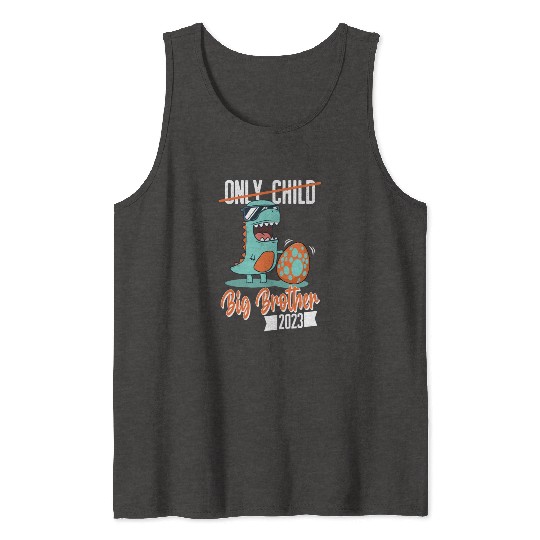 Only Child Dinosaur Baby Egg 2023 Big Brother Tank Tops