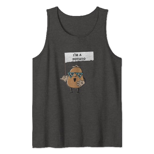 I am a Potato Fries Cute Costume Potatoes Lovers Tank Tops