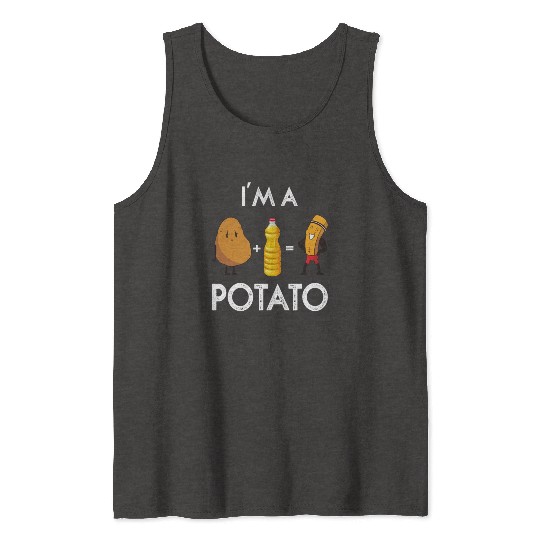 I am a Potato Fries Cute Costume Potatoes Lovers Tank Tops