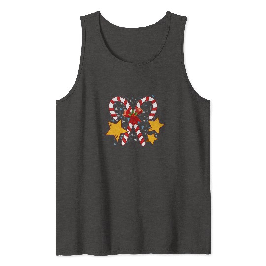 Christmas candy cane for holidays Tank Tops