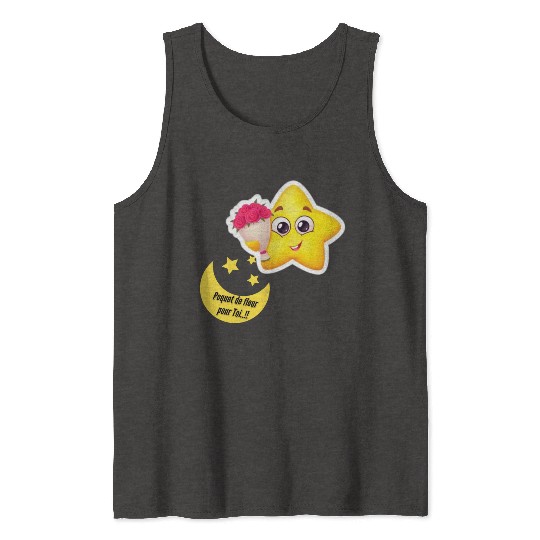 Design d'étoile et lune Tank Tops