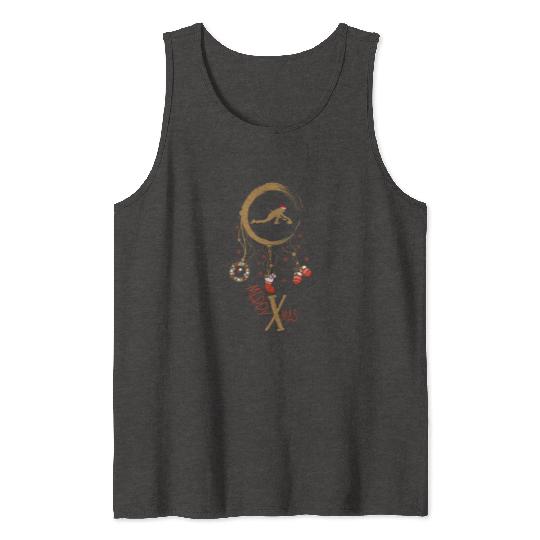 Winter dreamcatcher Christmas Curling Tank Tops