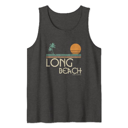 Vintage Long Beach California Tank Tops