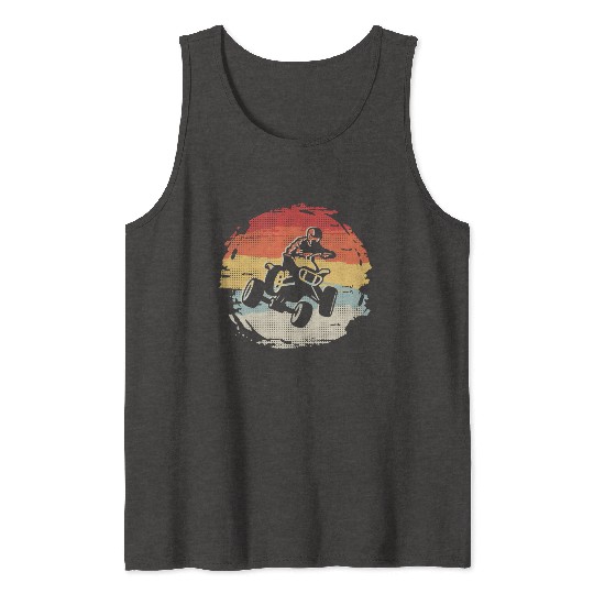 ATV Bike Vintage Motocross 4 wheeler Quad Tank Tops