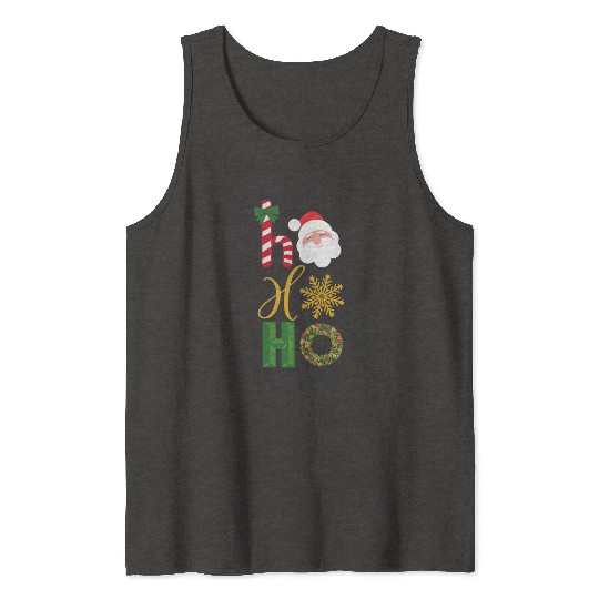 Ho Ho Ho Christmas icons Tank Tops