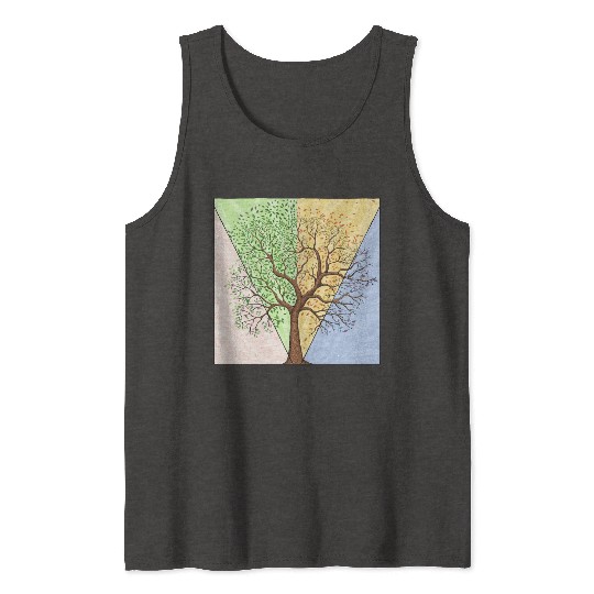 Four Seasons Trees Tank Tops