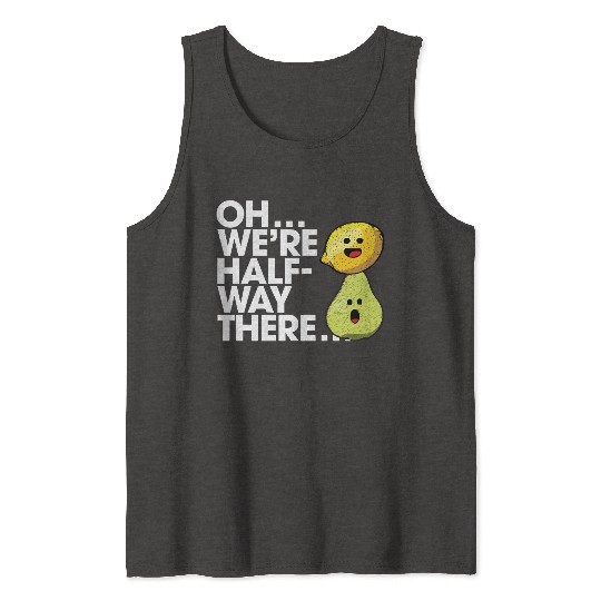 Lemon on a Pear Tank Tops