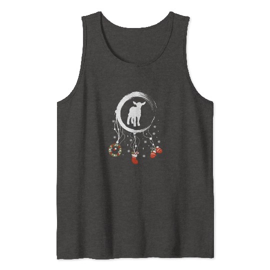 Winter dreamcatcher Christmas Lamb Tank Tops