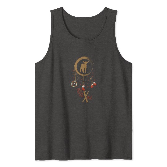 Winter dreamcatcher Christmas Lamb Tank Tops