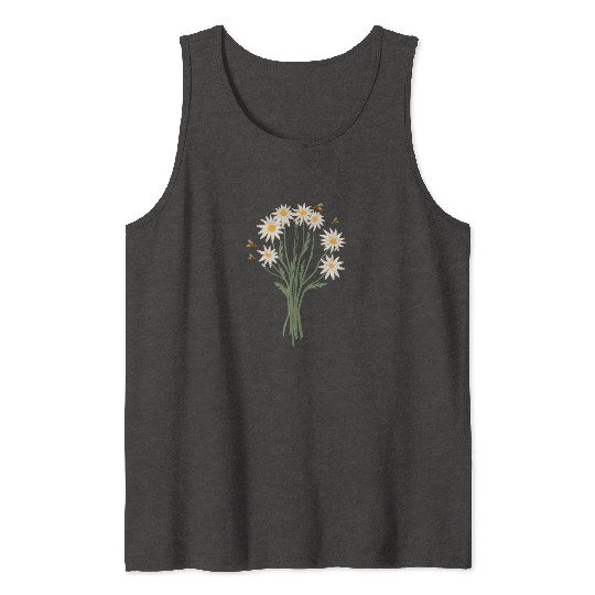 Marguerites Daisy Summer Daisies Flower Garden Tank Tops
