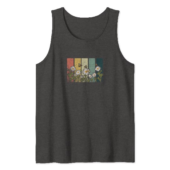 Marguerites Daisy Summer Daisies Flower Garden Tank Tops