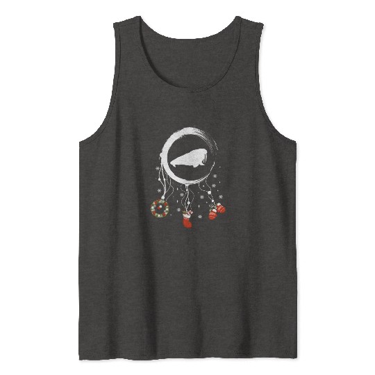 Winter dreamcatcher Christmas Walrus Tank Tops