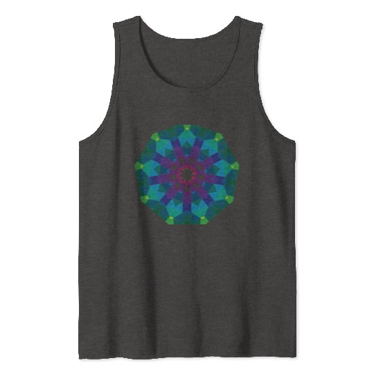 Dark Green Sign Tank Tops