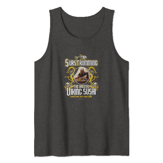 Surströmming Tank Tops Design Viking Sushi