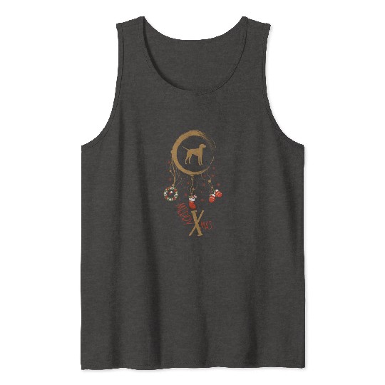 dog dreamcatcher Christmas American Foxhound Tank Tops