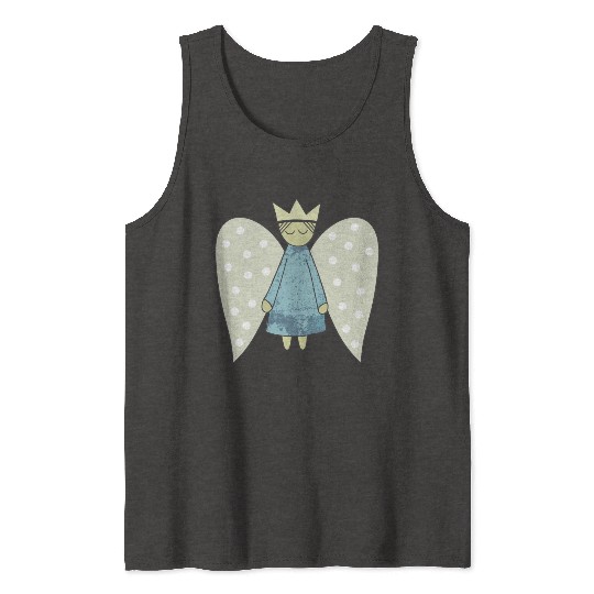 The Flight of the Christmas Angel Tank Tops