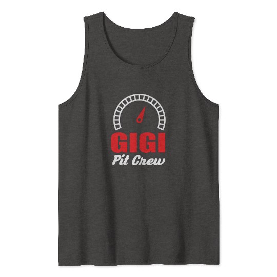 Gigi Racing Car Bday Party Family Matching Pit Cre Tank Tops