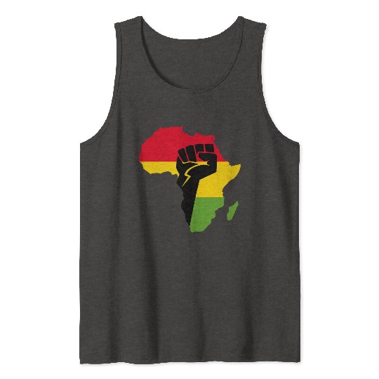 African Black Power Tank Tops