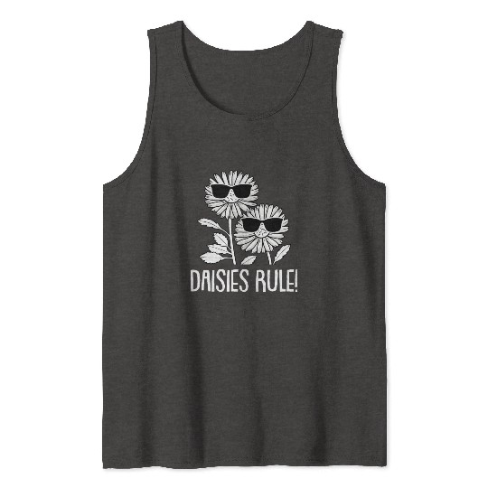 Daisy Gardening Sunglasses Tank Tops