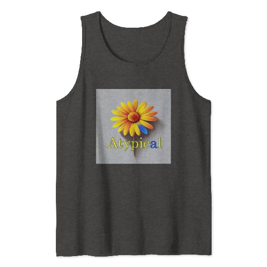 Colorful flower, atypical or neurodivergent Tank Tops