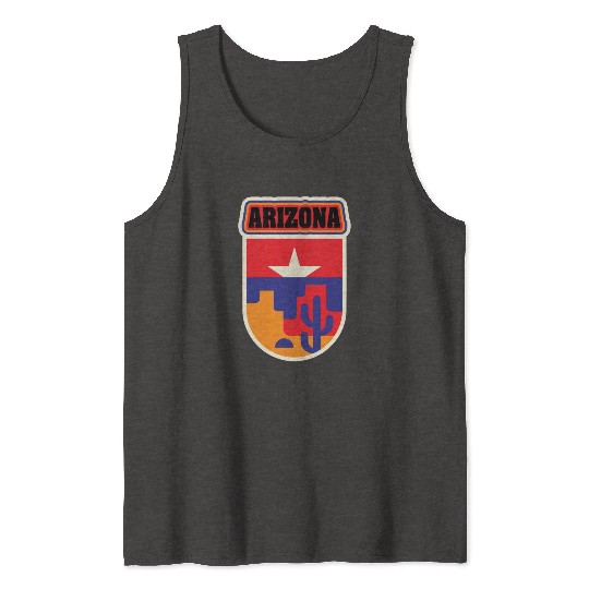 US States Arizonna Tank Tops