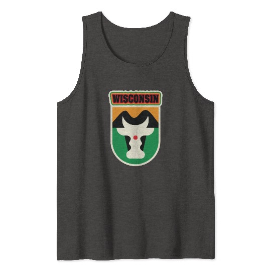 US States WISCONSIN Tank Tops