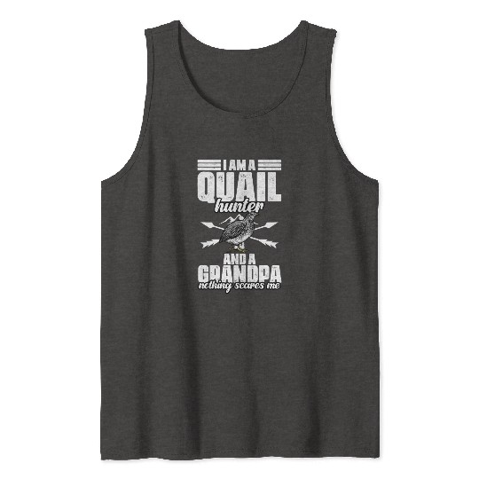 Funny Quail Hunting Hobby For Bobwhite Quail Tank Tops