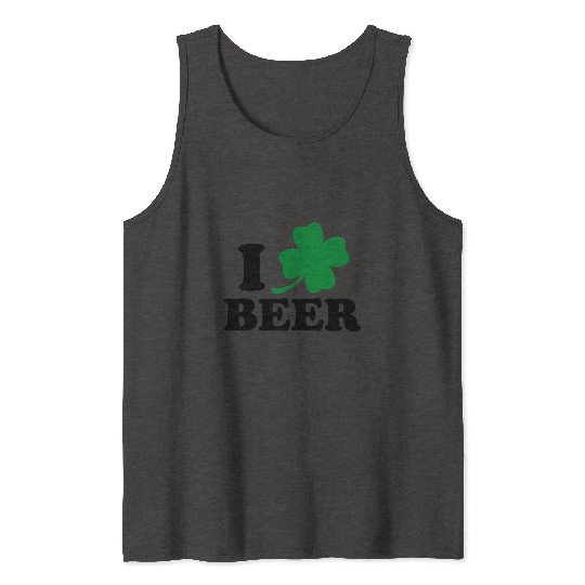 I Love Beer St Patricks Day Tank Tops