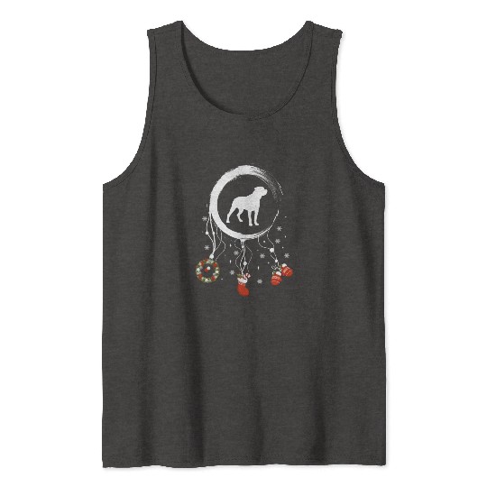 dog dreamcatcher Christmas Rottweiler Tank Tops