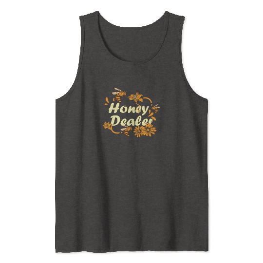 Honey Dealer Bee Honeycomb Farmer Beekeeper Beehiv Tank Tops
