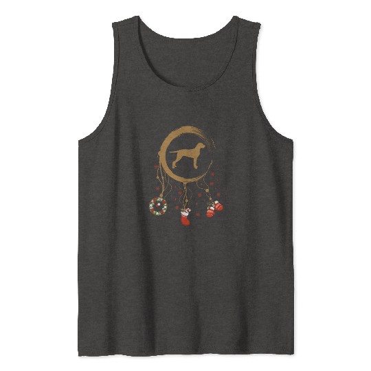dog dreamcatcher Christmas Viszla Tank Tops