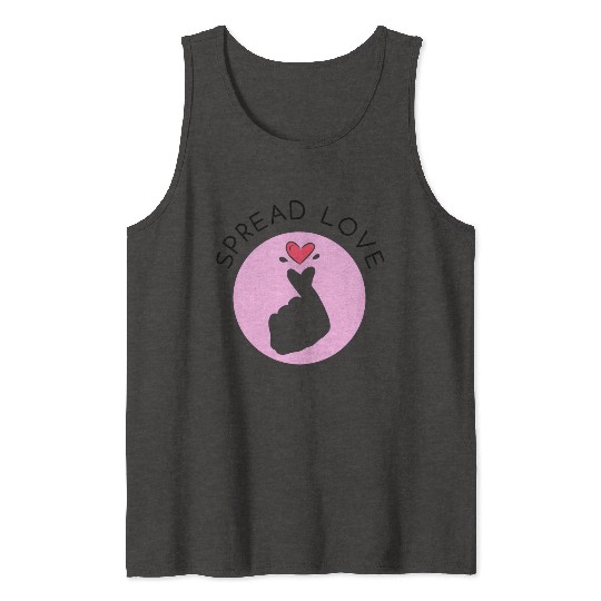 Korean heart symbol - Spread Love Intention Series Tank Tops