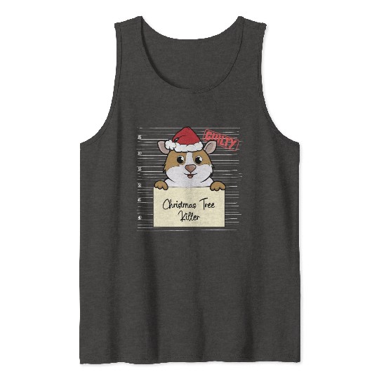 Guinea pig christmas funny prison Tank Tops