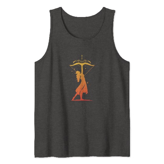 Sagittarius Archer Zodiac Fire Sign Tank Tops