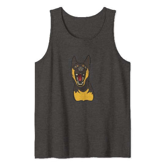 German Shepherd Cute Puppy Dog Pet Lover Gift Idea Tank Tops