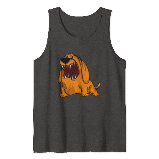 Scary Big Mouth Dog Owners Pet Lover Gift Ideas Tank Tops