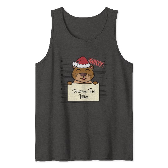 Sea otter christmas funny prison Tank Tops