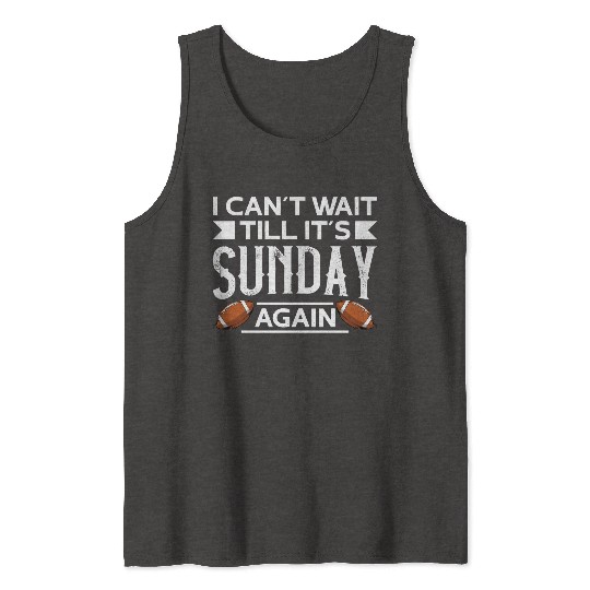 American Football Sunday Football Player Sport Fan Tank Tops