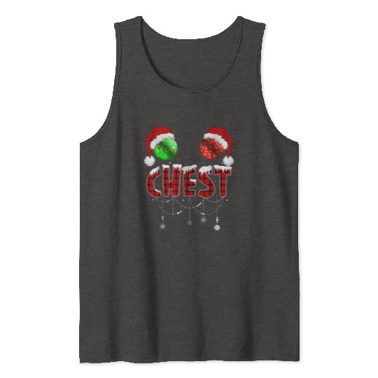 Chest Nuts Christmas Funny Matching Couple Tank Tops