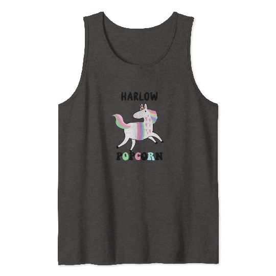 Harlow And Popcorn Merch Popcorn The Pony Tank Tops