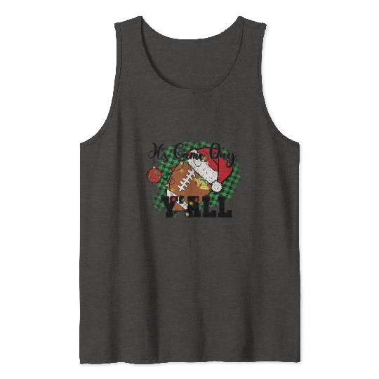 I's Game Day Y'All Santa Football America Tank Tops