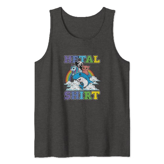 Unicorn Shark Panda Cat Love Music Rock Metal Tank Tops