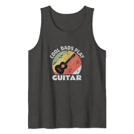 Acoustic Guitar Player Guitarist Dad Fathers day Tank Tops