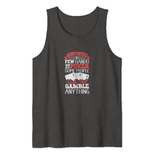 Poker Casino Poker Player Gambling Roulette Gift Tank Tops