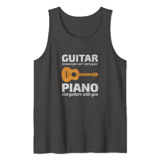 Guitar Piano Music Musician Bassist Guitarist Tank Tops