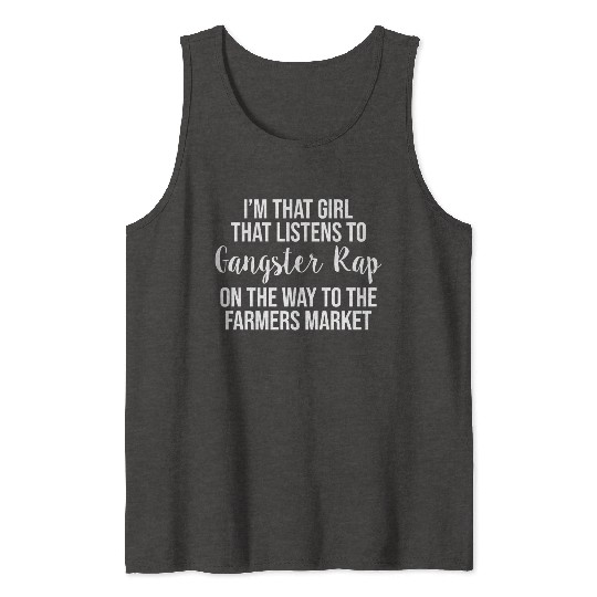 Cute Gangster Rap Farmers Market Tank Tops
