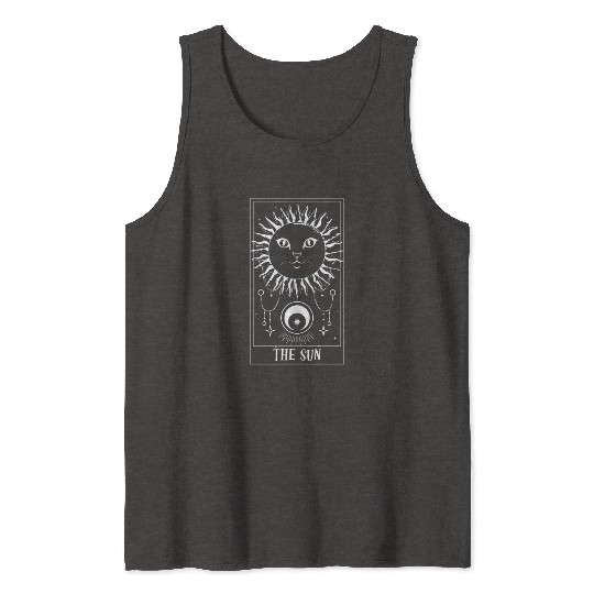 The Sun Tarot Card Funny Cat Tarot Card For Tarot Tank Tops