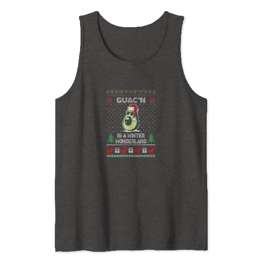 Guac'n In A Winter Wonderland Funny Christmas Tank Tops